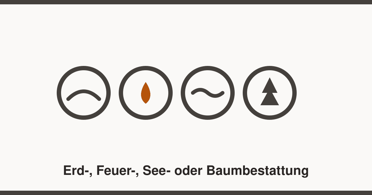 Erd-, Feuer-, See- oder Baumbestattung: Welche Bestattungsart passt?