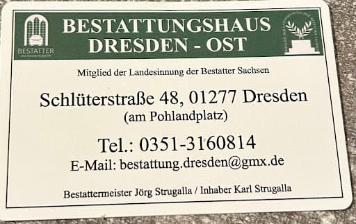 Bestattungshaus Dresden-Ost OHG — Kundenfoto